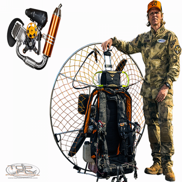 Paramotor Top Fly Black Devil Light Elétrico