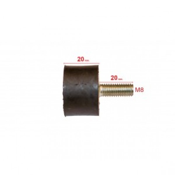RO093-Coxim do escapamento 20x20mm Ros 125 Light (Cód: RO093)