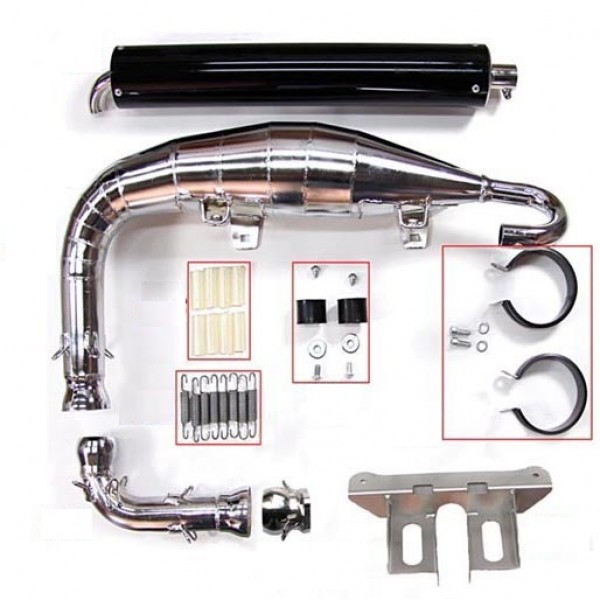 MINI3/02-Escapamento Completo (com silenciador) (Cód: MINI3-02)